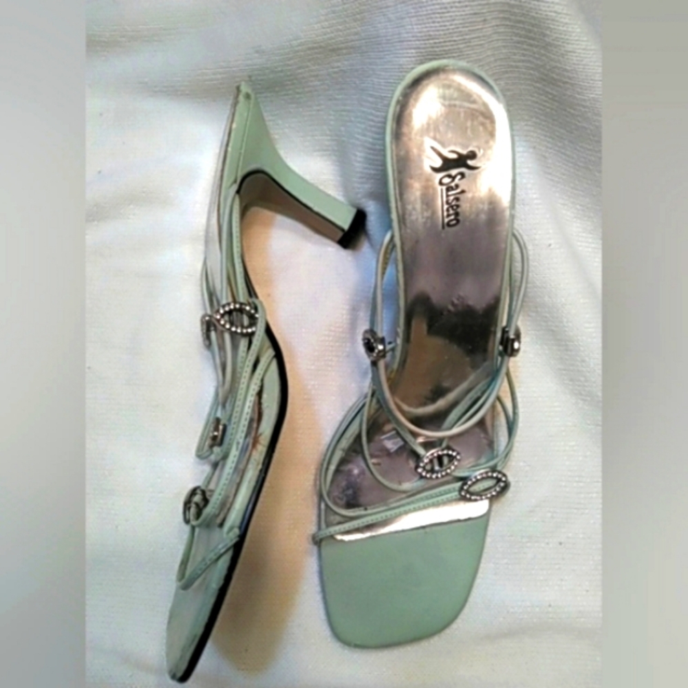 🛍️ BUNDLE ONLY 🛍️SALSERO LADIES MINT GREEN STRAPPY HEELS